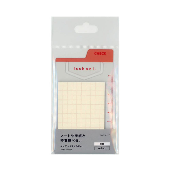 Front view of Daigo Isshoni Indexing Label Mini Sticky Notes in retail packaging