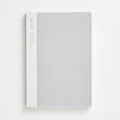 Front cover of the A6 Daigo Isshoni Number Notebook in clear with minimalist design.
