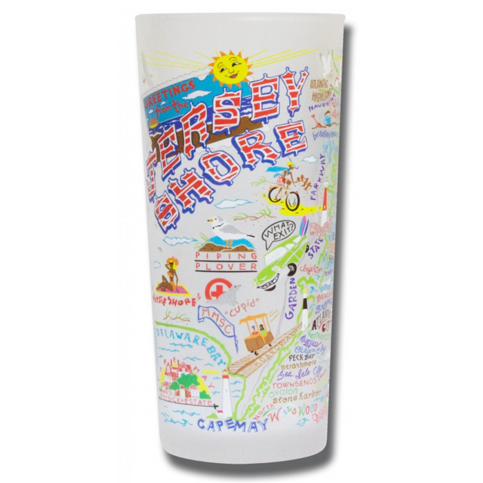 Jersey Shore Frosted Glass Tumbler