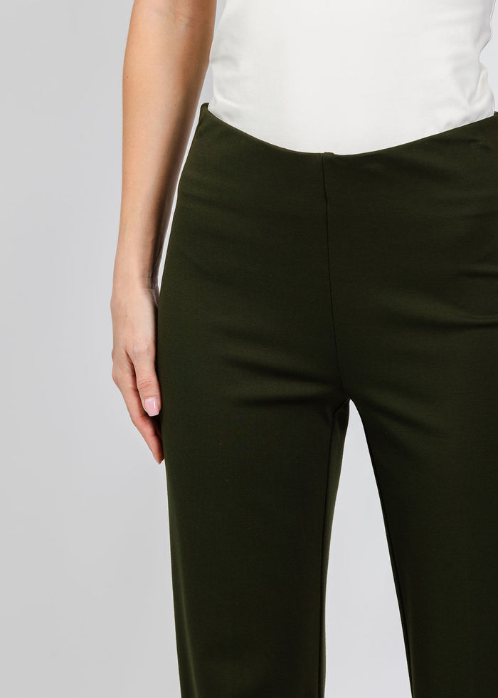 Peace of Cloth Jules Paramount Knit Pants Olive available at Barbara Katz