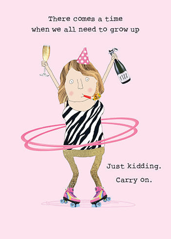 Just Kidding Card