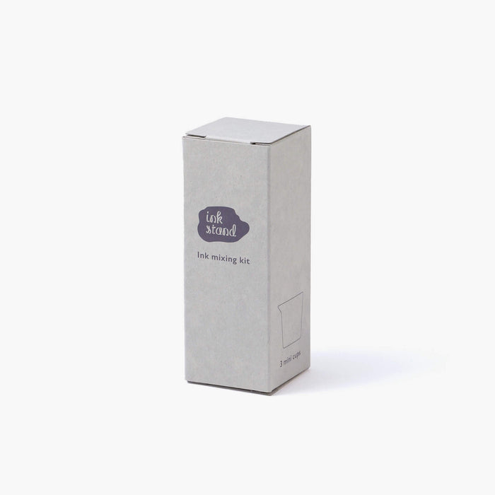 The Journal Shop - Upright Kakimori Ink Mixing Kit box featuring clean grey design and subtle branding.