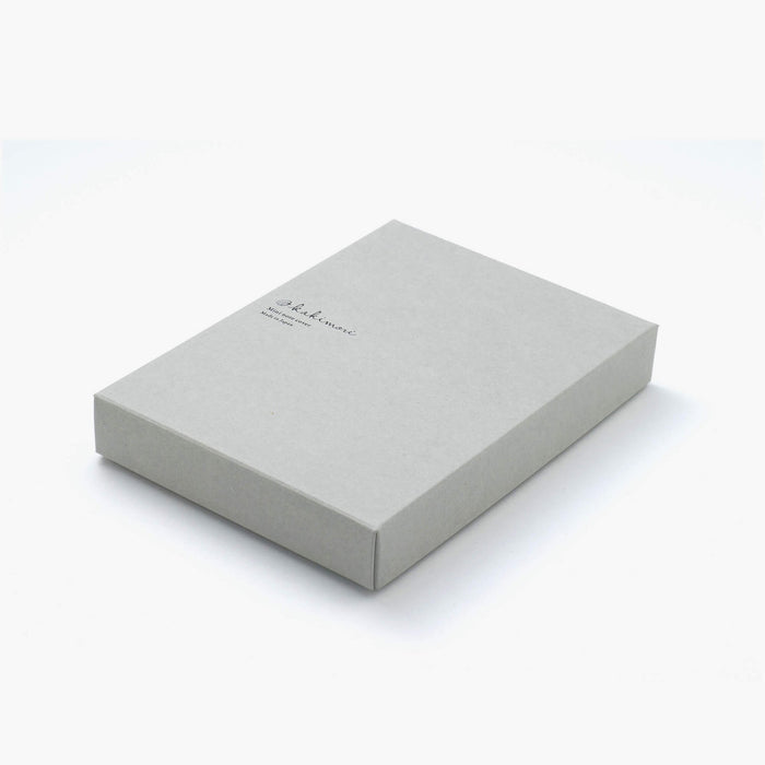 Kakimori Mini Note Cover - Grey, close-up view.