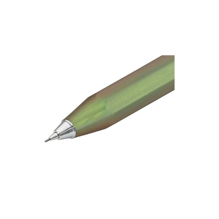 Kaweco Lunar Sport Mechanical Pencil 0.7mm in shadow green finish with extended lead tip.