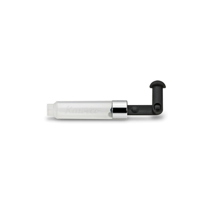 Kaweco Mini Converter piston for fountain pens displayed at an angle with extended black turning mechanism.