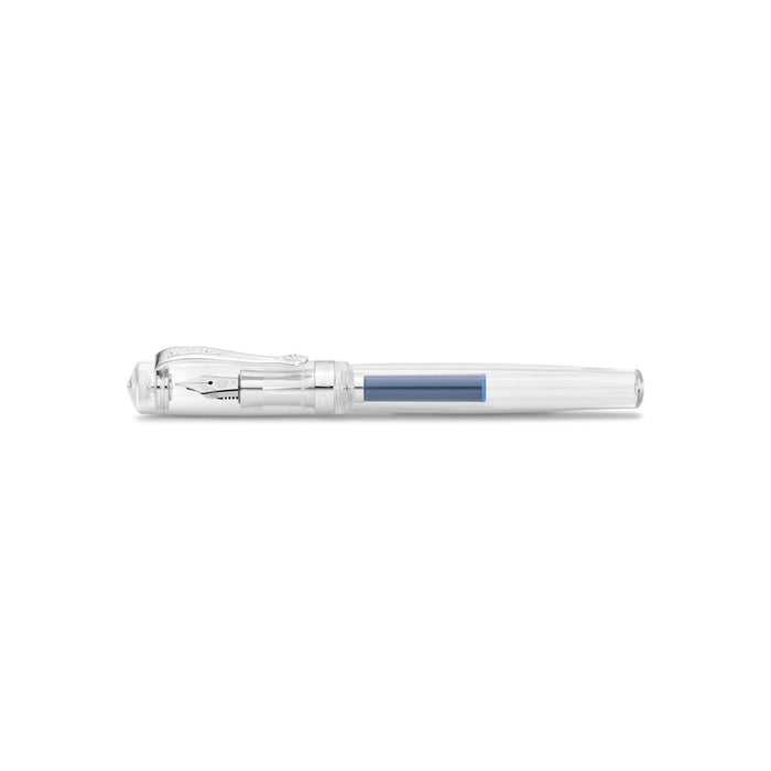 Kaweco Student Transparent Fountain Pen - Fine, shown from another angle.
