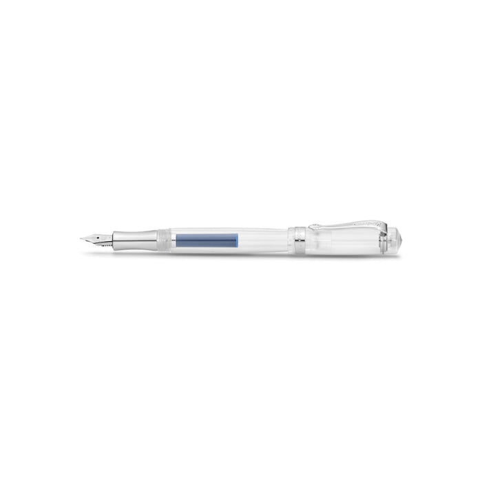 Kaweco Student Transparent Fountain Pen - Medium, shown from the front.