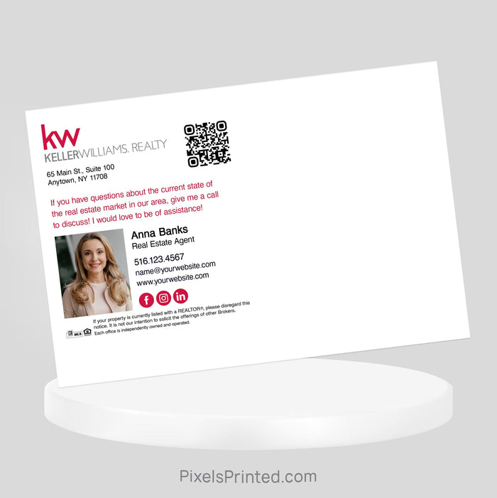 Keller Williams Thanksgiving cheat sheet postcards PixelsPrinted
