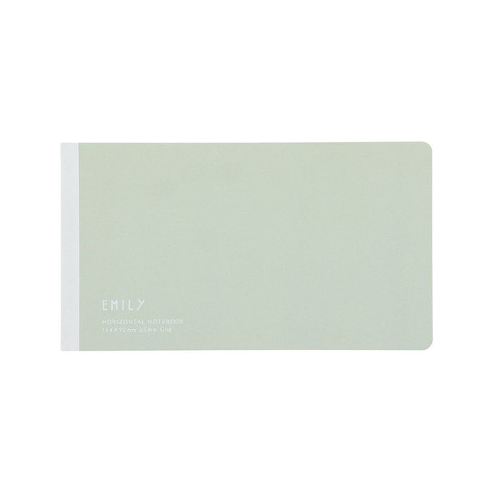 KING JIM EMILY Horizontal Notebook, shown from another angle.