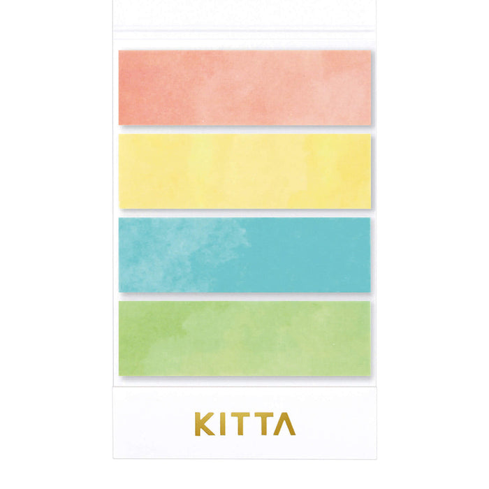 KITTA Basic Washi Stickers with pastel colour strip designs on a white background.