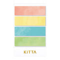 KITTA Basic Washi Stickers with pastel colour strip designs on a white background.