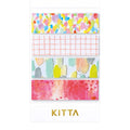 Drop - KITTA clear washi stickers in original packaging showing colourful transparent patterns.