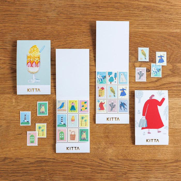 KING JIM KITTA Special Washi Stickers, shown from the front.