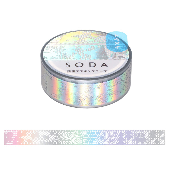 Lace - SODA foil masking tape 15mm with iridescent rainbow foil finish