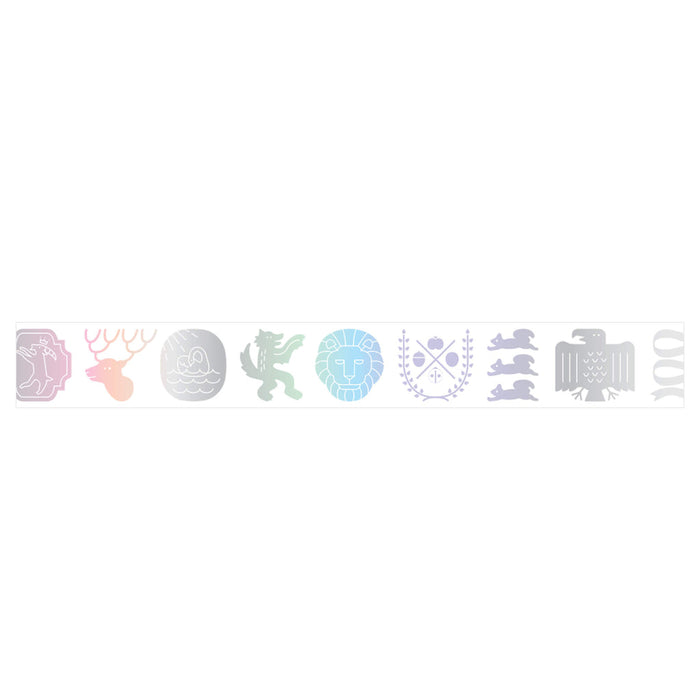 Pattern strip showing repeating foil designs on SODA masking tape, 20mm width.