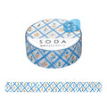 Bloom - Single roll of SODA glitter masking tape 15mm with the pattern shown extended.