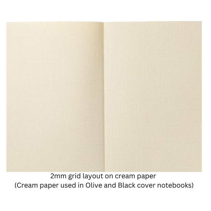 Kleid x Life Noble Notebook, 2mm Grid Paper, B6, shown with its details.