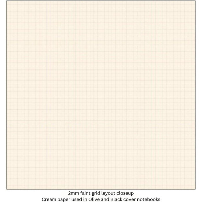 Kleid x Life Noble Notebook, 2mm Grid Paper, B6, front view.