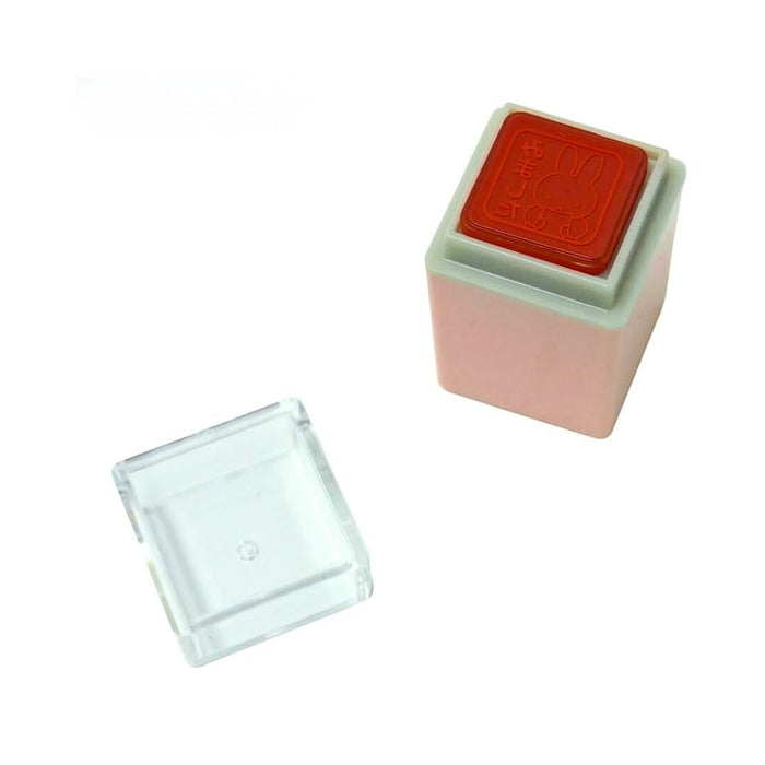 Kodomo No Kao Miffy mini pom stamp with built-in ink pad and lid.