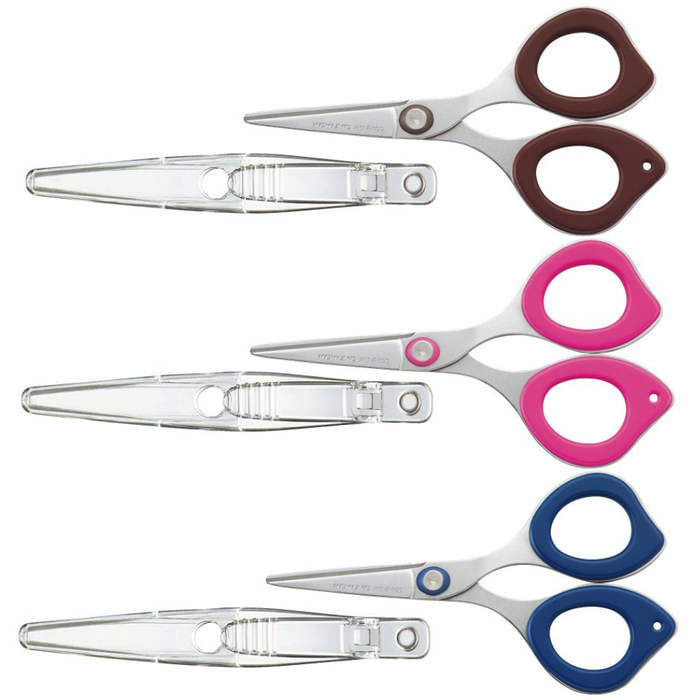 Kokuyo CLIPPY Non-Stick Scissors with Clip - The Journal Shop