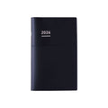Front cover of Kokuyo Jibun Techo Biz Mini 2026 B6 Slim Planner in navy with minimalist 2026 marking