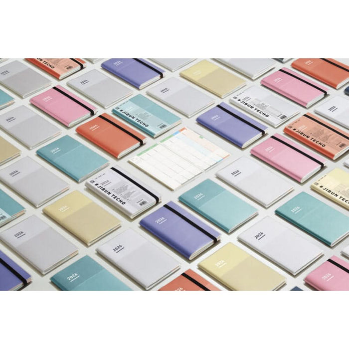 Kokuyo Jibun Techo First Kit Mini 2026 – B6 Slim – DIARY + LIFE + IDEA, shown from another angle.