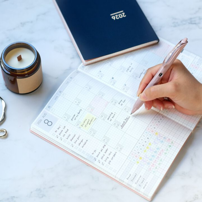 Kokuyo Jibun Techo Lite 2026 – A5 Slim Diary, shown in full.