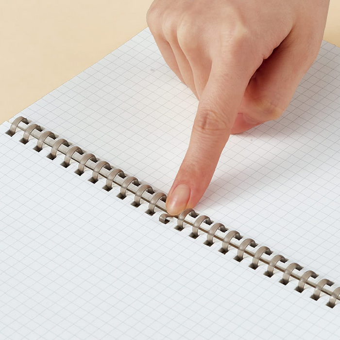 KOKUYO ME Soft Ring Notebook A5 highlighting its comfortable soft ring binding.