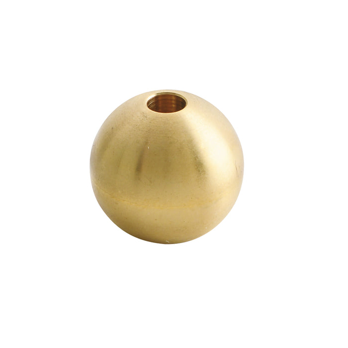 Brass ball incense holder displayed alone on a white background.