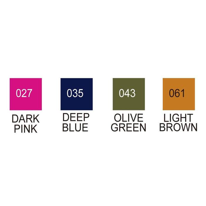 Kuretake ZIG Clean Color Real Brush - Set of 4 colours - Pop colours - The Journal Shop