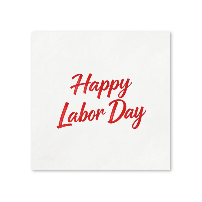 Labor Day Cocktail Napkins, 50-Pack, 3-ply, Labor Day Party Decor