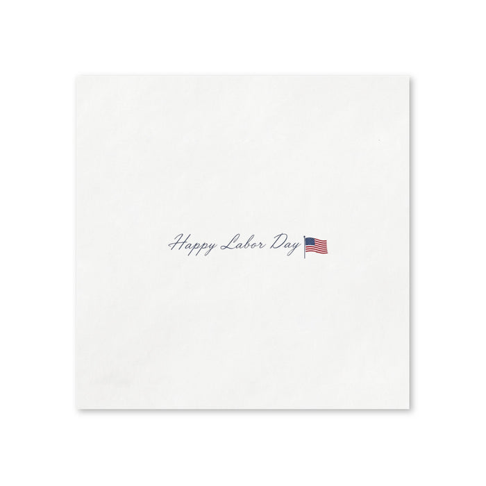 Labor Day Cocktail Napkins, 50-Pack, 3-ply, Labor Day Party Decor
