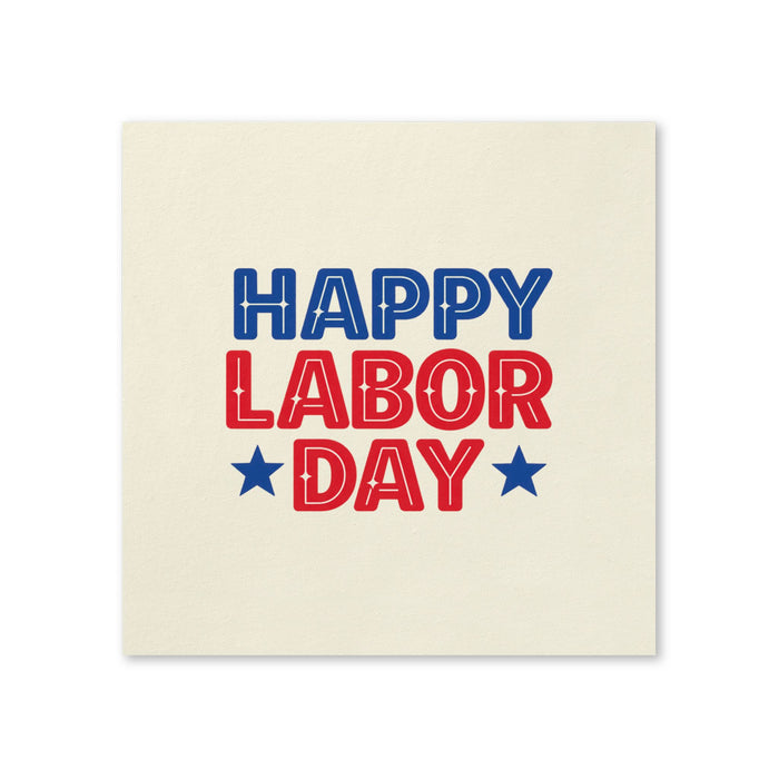 Labor Day Cocktail Napkins, 50-Pack, 3-ply, Labor Day Party Decor