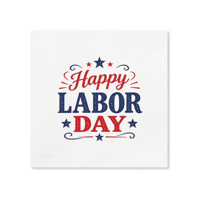 Labor Day Cocktail Napkins, 50-Pack, 3-ply, Labor Day Party Decor