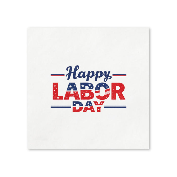 Labor Day Cocktail Napkins, 50-Pack, 3-ply, Labor Day Party Decor