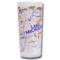 Lake Michigan Frosted Glass Tumbler
