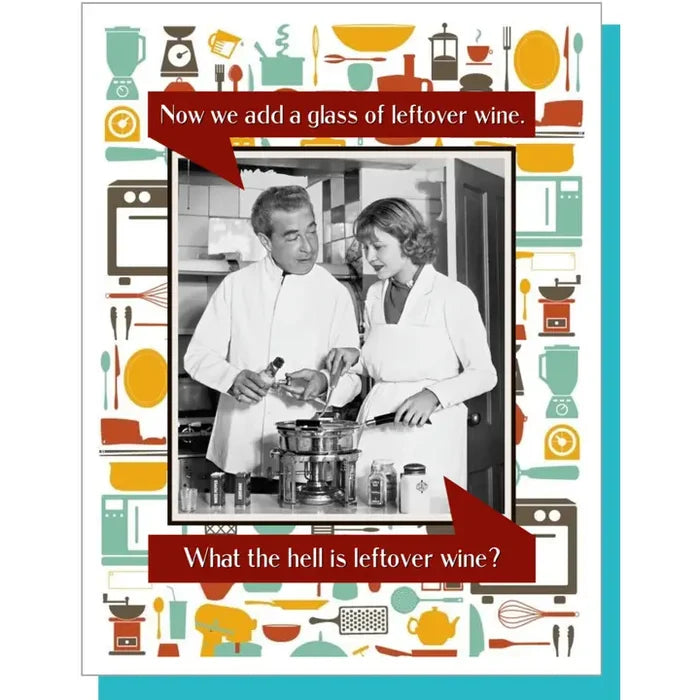 Leftover Wine Card