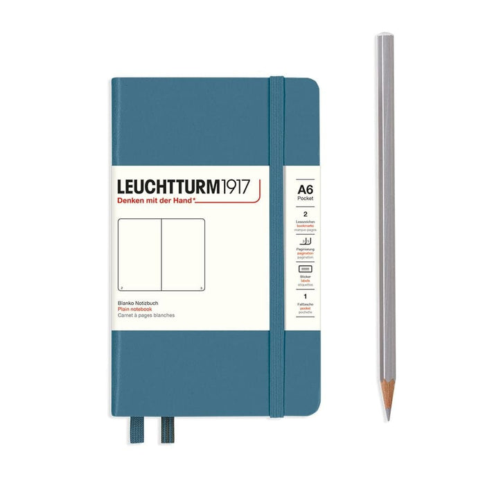 Leuchtturm 1917 Notebook, A6 - Stone Blue - The Journal Shop
