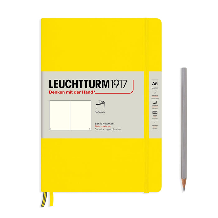Leuchtturm 1917 Softcover A5 Notebook - Lemon - The Journal Shop