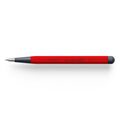 The Journal Shop - Red Leuchtturm1917 Drehgriffel Nr. 2 Pencil with black twist mechanism and pointed metal tip, shown horizontally.