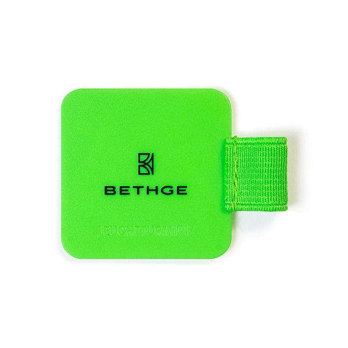 Leuchtturm1917 Luminous Edition pen loop in bright neon green