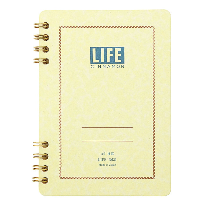 Life Cinnamon Notebook, Lined, A6 - The Journal Shop