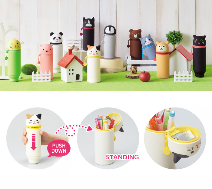 LIHIT LAB PuniLabo Stand Pen Case - Penguin - The Journal Shop