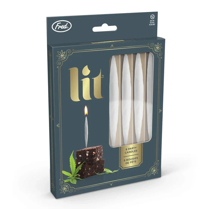 Lit Birthday Candles