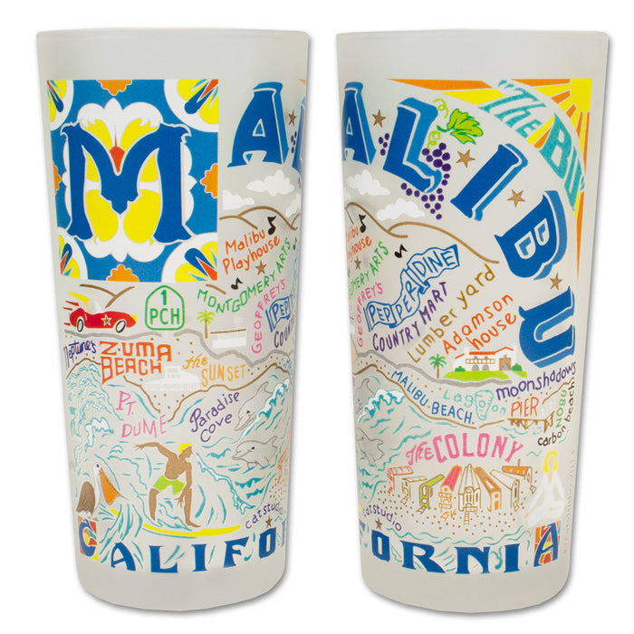 Malibu Frosted Glass Tumbler