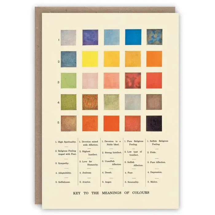 Meanings of Color Card