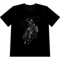 Midnight Outlaw Cowboy Tee Heavyweight Vintage Western Graphic T-Shirt