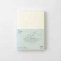 Midori MD Notebook Paperback A6 Grid with minimalist cream cover and subtle MD branding.