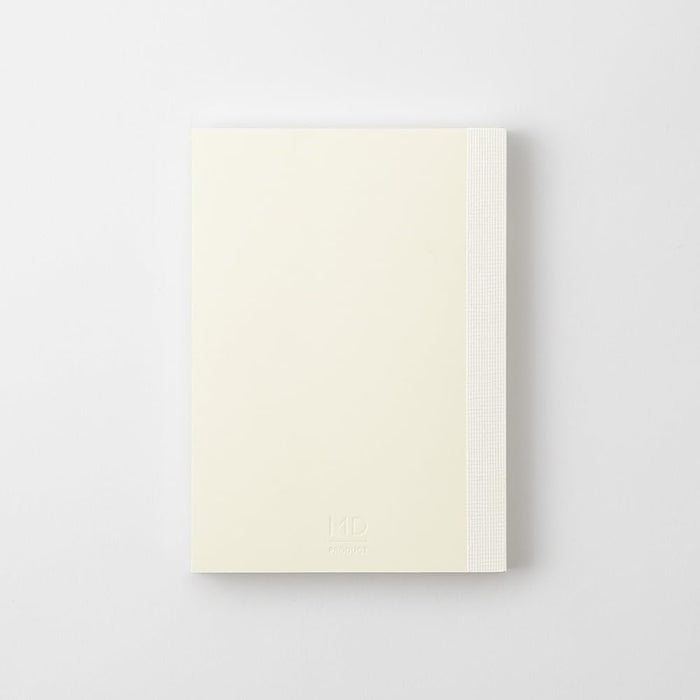 Back view of Midori MD Notebook Paperback A6 Grid with clean minimalist cover.