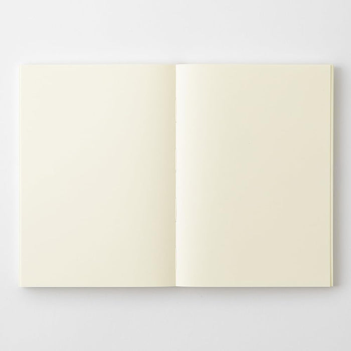 Midori MD Notebook Paperback A6 Plain showing fountain pen friendly MD paper.